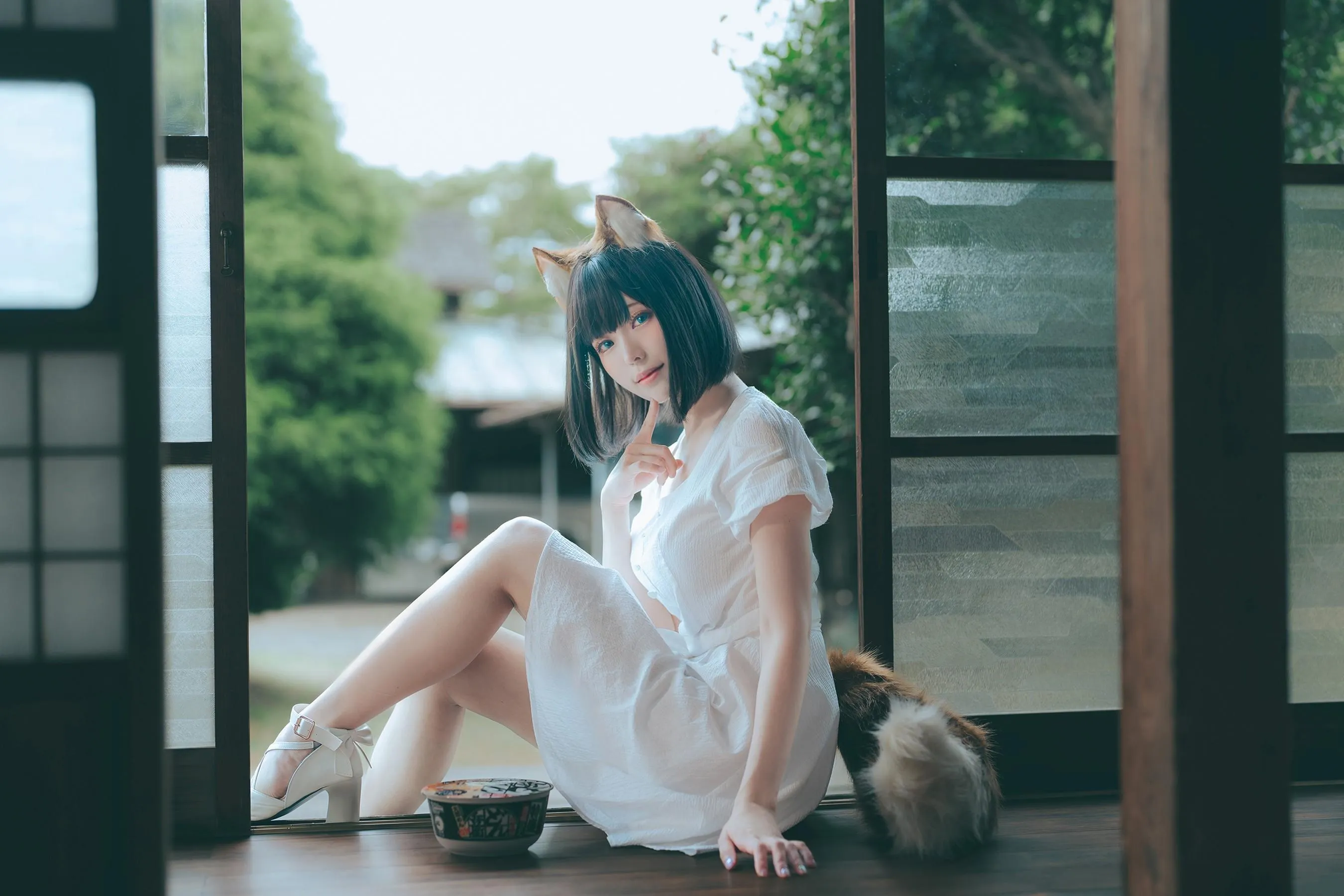 ElyEE子 – NO.114 2023.July B-Dongitsune ~White dress 白洋裝狐少女 [60P]插图7